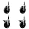 Service Caster 5'' Phenolic Wheel Swivel 3/4'' Expand Stem Caster Set 2 Brakes, 4PK SCC-EX20S514-PHS-2-PLB-2-34 - alternate 1